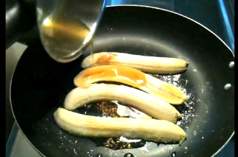 recette banane miel caramel