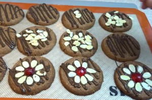 recette facile biscuit cookies chocolat amande