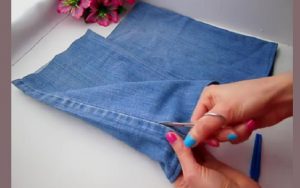 bricolage jeans sac a dos