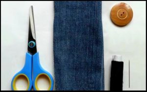 fabriquer porte monnaie avec vieux jeans bricolage