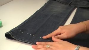astuce raccourcir jeans