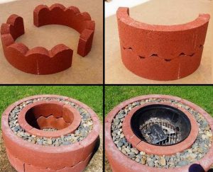 fabriquer poele grill exterieur brique