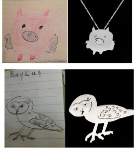 fabriquer bijou dessin enfant animal