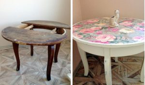 renover veille table