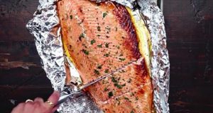 recette saumon miel ail