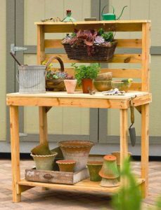astuce jardin palette table