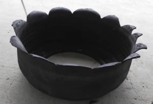 idee jardiniere jardin vieux pneus 3