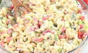 recette salade macaroni delicieuse